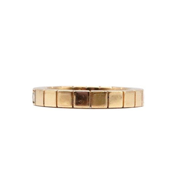 CARTIER Laniere Ring 49 About No. 9 Diamond 750 K18YG Yellow Gold Women's Jewelr - Picture 3 of 10